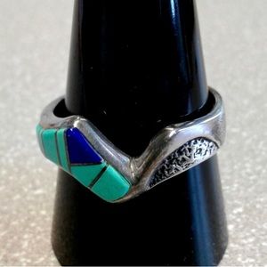 Vintage Zuni Multistone Native American Ring